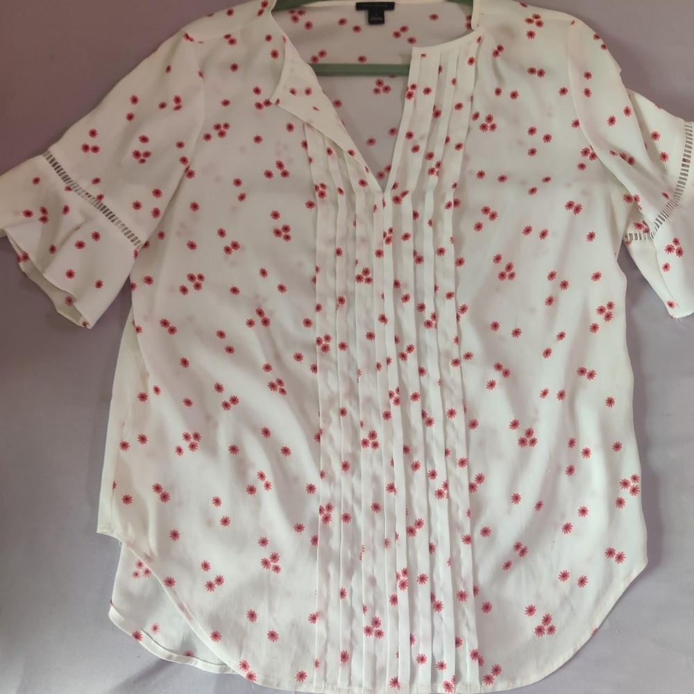 Ann Taylor Floral Dress Shirt